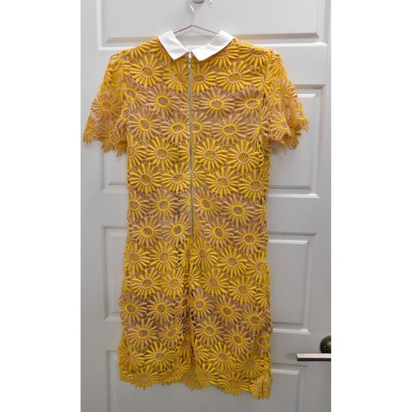 New English Factory Anthropologie Sunflower Pink Yellow Lace Dress $148rt XS - mordernwear.com New English Factory Anthropologie Sunflower Pink Yellow Lace Dress $148rt XS - mordernwear.com